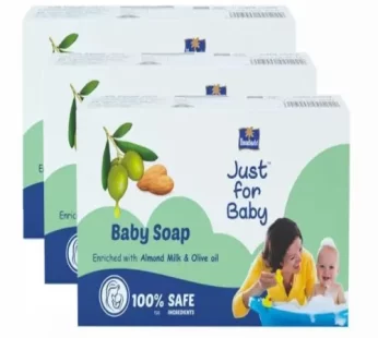 Parachute Just for Baby Baby Soap of 3 Combo Pack – 3টি কম্বো প্যাকের  প্যারাসুট সাবান – 75 gm