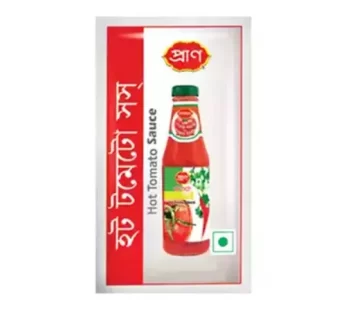 Pran Hot Tomato Sauce Mini 8 gm-  প্রাণ হট টমেটো সস মিনি 8 গ্রাম -10 pcs