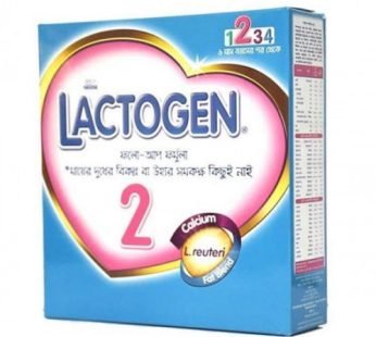 Nestlé LACTOGEN 2 Follow up Formula with Calcium 6m+ 350 gm BIB – নেসলে ল্যাকটোজেন 2 – 350 gm