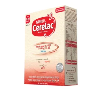 Nestle Cerelac Stage 2 Wheat & Apple, Cherry with Milk – নেসলে সিরালাক্স 350g